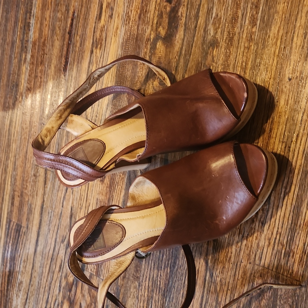 Frye Brown Leather Women's Sandals
